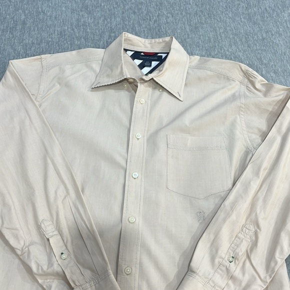 TOMMY HiLFIGER Men's Beige Shirt CX - Picture 7 of 9